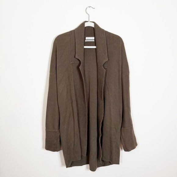 Urban Outfitters Open Front Long Line Brown Cardigan Sweater Small - Picture 1 of 5